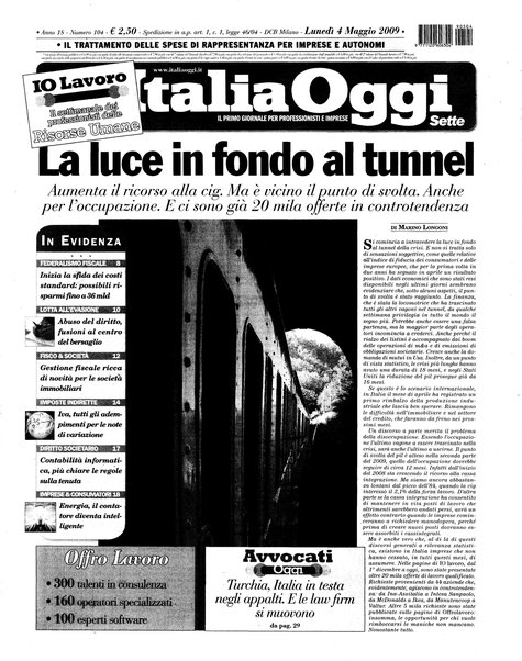 Italia oggi : quotidiano di economia finanza e politica